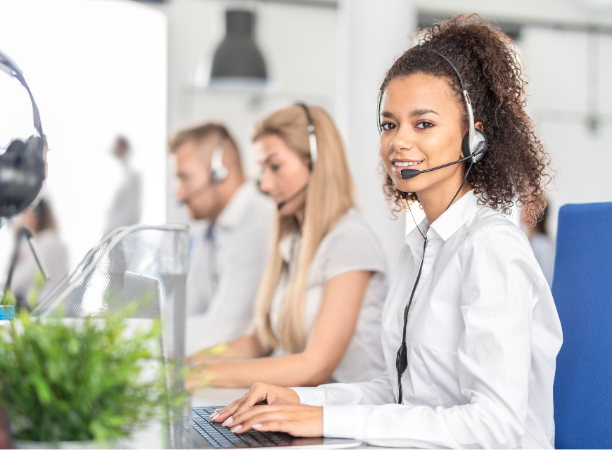 contact center lady