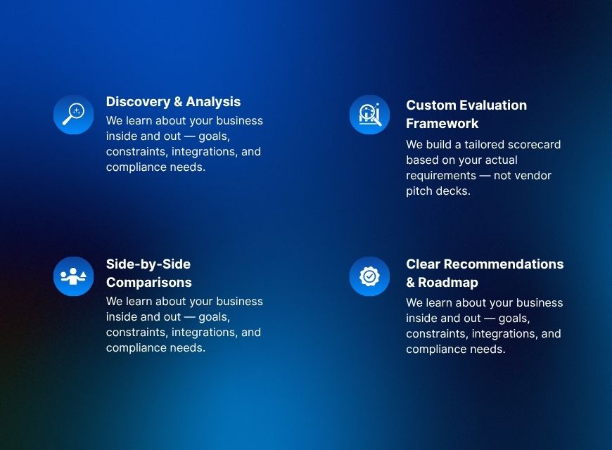 ccaas steps vendor selection