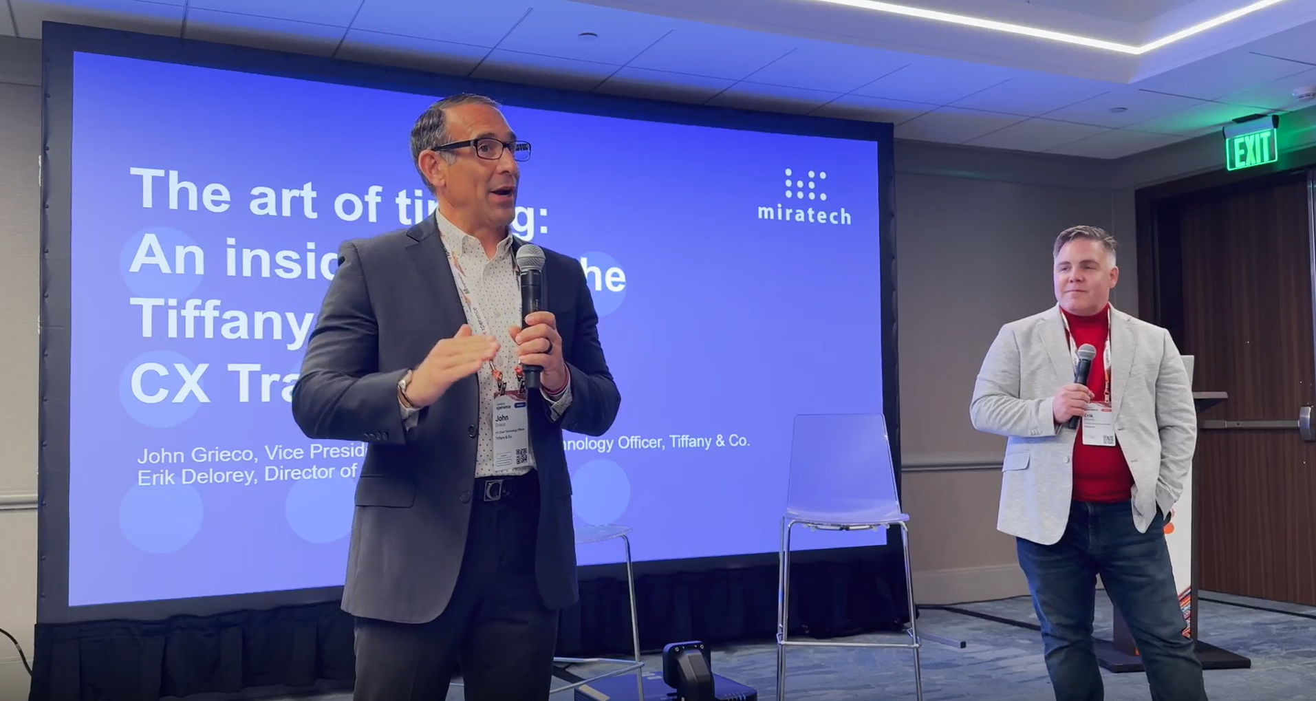 tiffany's & co and miratech genesys xperience keynote speaking John Grieco, CTO