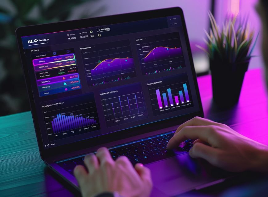 AI in financial services dashboard